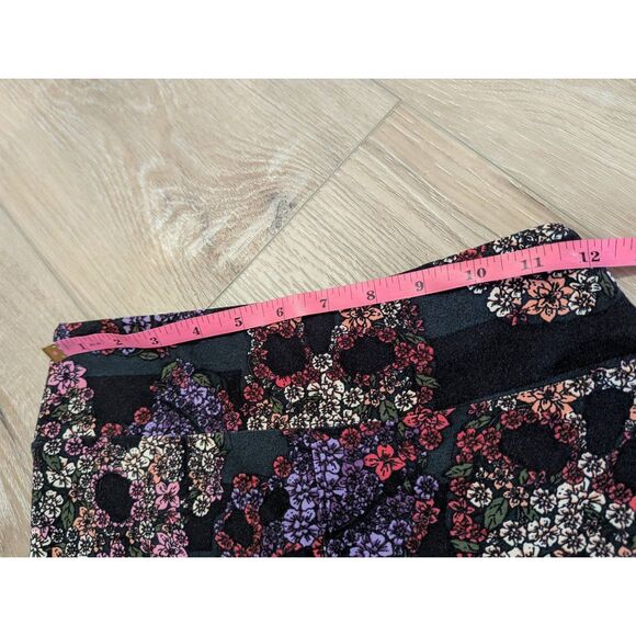 O/S LuLaRoe Floral Skull Floral Sugar Skull Leggings - Unicorn | Rare | HTF! - Picture 4 of 9